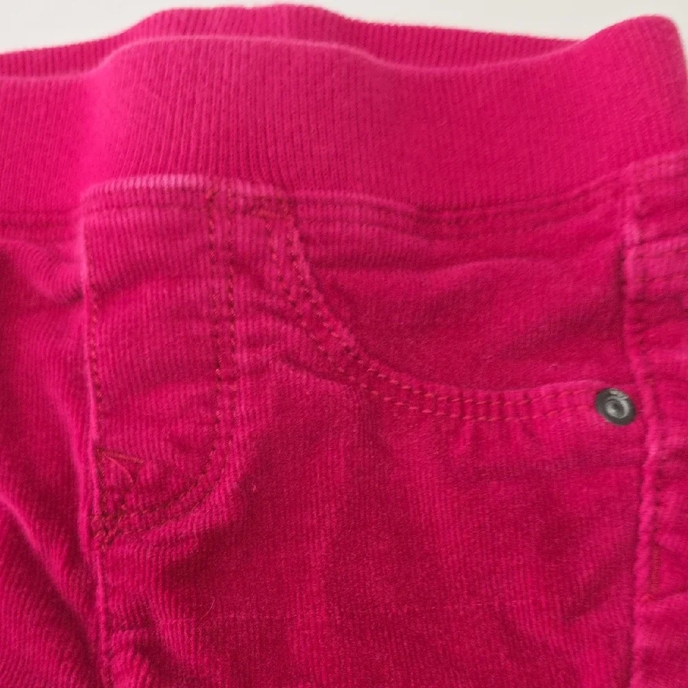 GAP + Little Treasure Pants Corduroy Polka Dot Legging Pink White Size 0-3M 3-6M